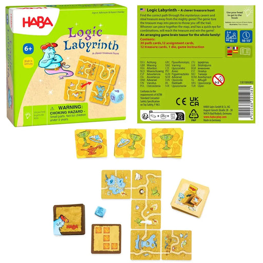 Logic Labyrinth - Treasure Hunt Game for Children (2-4 Players, Ages 6+) - HABA