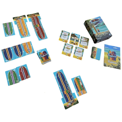 Longboard - Tile Placement Racing Card Game for Family, and Adults (2-4 Players, Ages 8+) - 25th Century Games