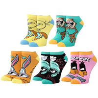 Looney Tunes - Cartoon Characters Ankle Socks (5 Pairs) - Bioworld- Image 1
