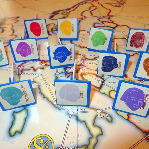 Maestro! - Strategy Music Board Game for Adults, Family, and Children (2-4 Players, Ages 8+) - How ‘Bout It Games