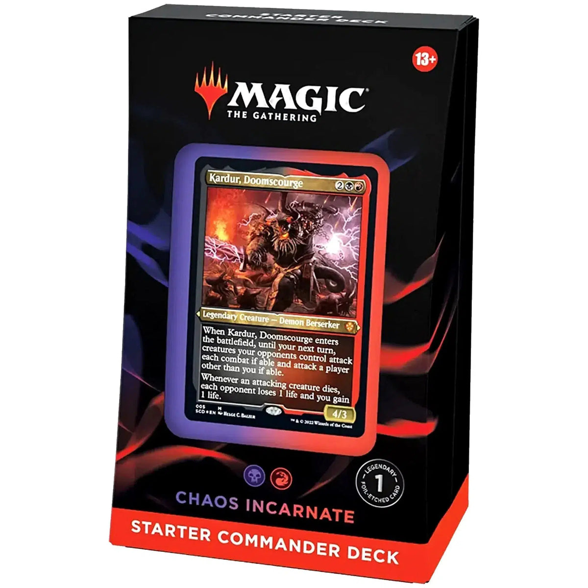 MTG Starter Commander Deck - Chaos Incarnate (2022) Poggers MTG Starter Commander Deck - Chaos Incarnate (2022) Poggers