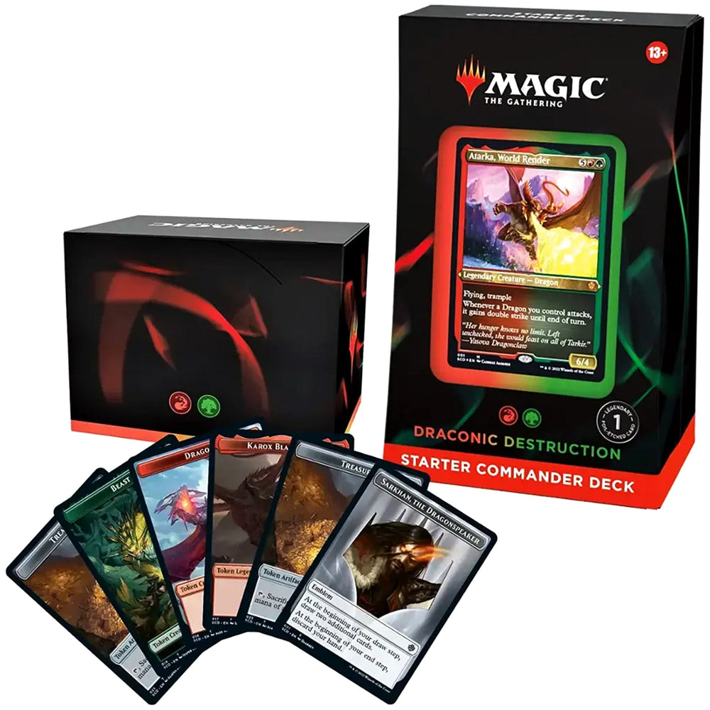 Magic: The Gathering [2022 Starter Commander] - Draconic Destruction Starter Commander Deck - Wizards of the Coast