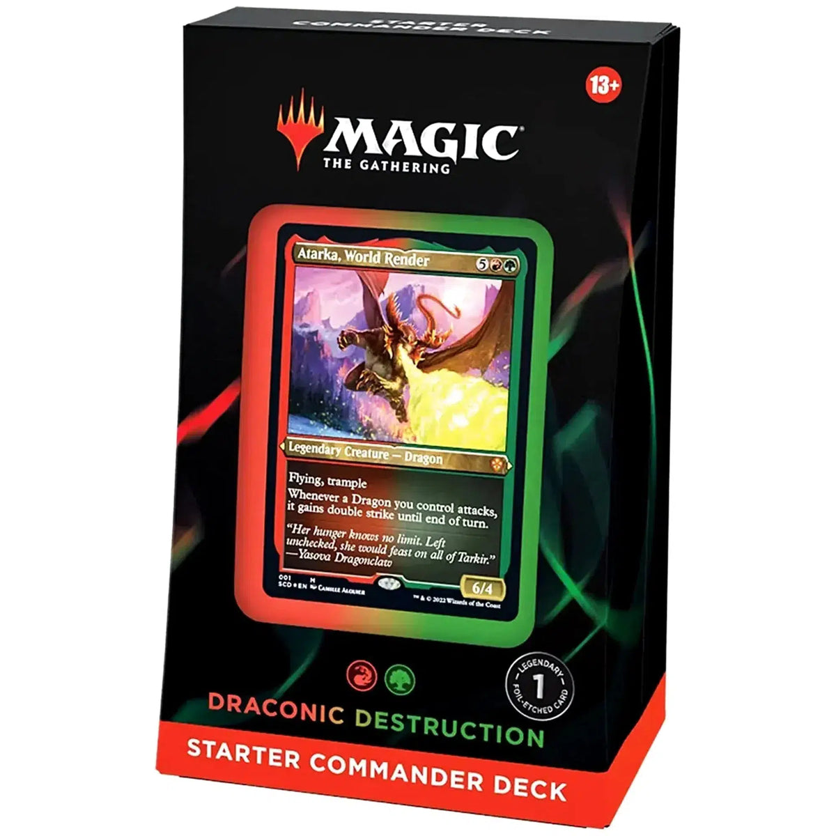 MTG Starter Commander Deck - Draconic Destruction (2022) Poggers MTG Starter Commander Deck - Draconic Destruction (2022) Poggers