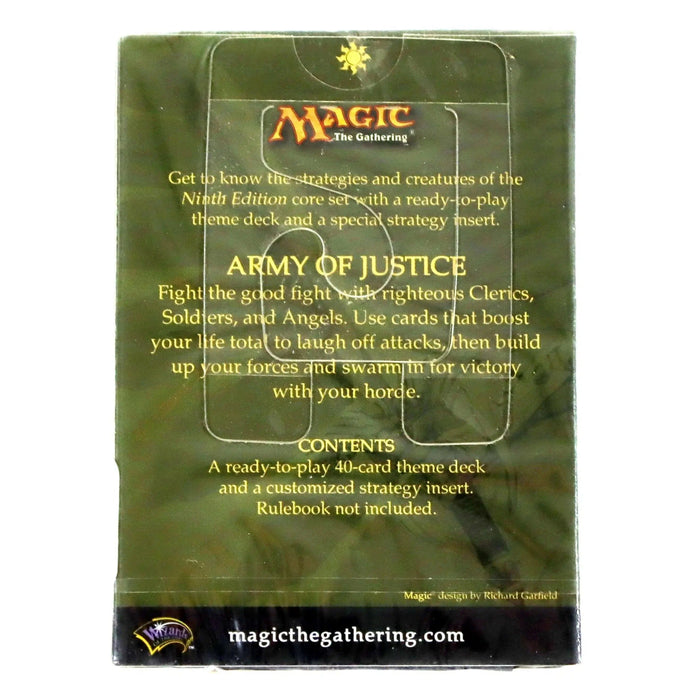 Magic: The Gathering [9th Edition] - Army of Justice Theme Deck