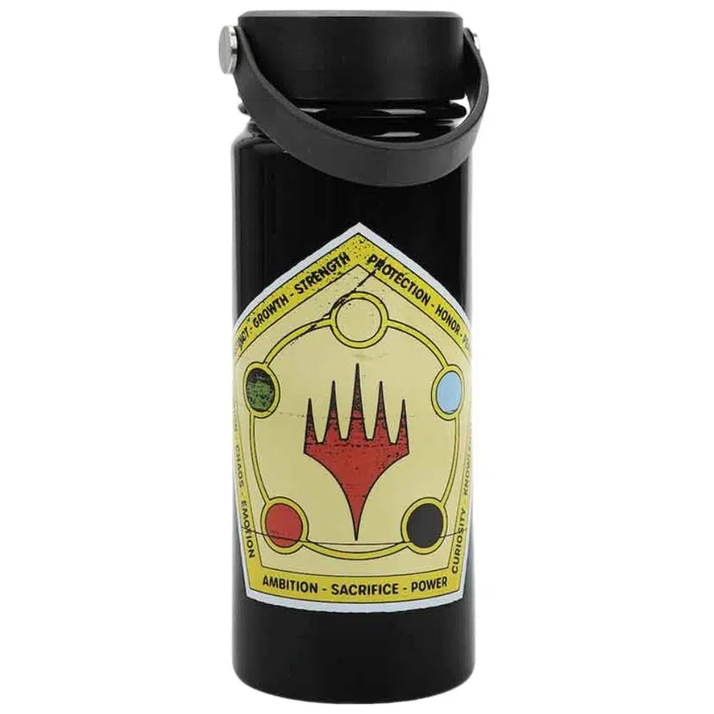 Magic The Gathering - All Five Mana Colors Water Bottle (Stainless Steel, 17 oz.) - Bioworld