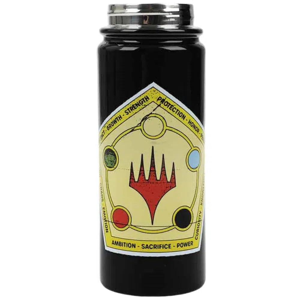 Magic The Gathering - All Five Mana Colors Water Bottle (Stainless Steel, 17 oz.) - Bioworld