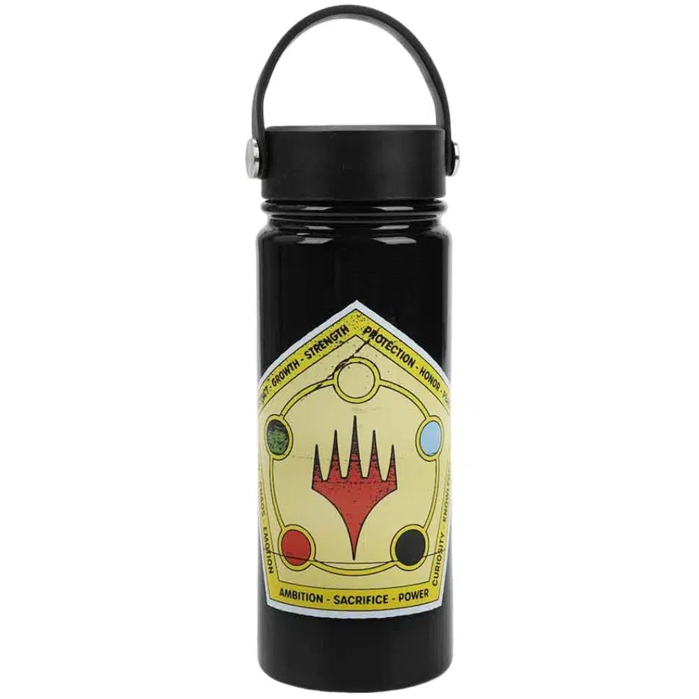 Magic The Gathering - All Five Mana Colors Water Bottle (Stainless Steel, 17 oz.) - Bioworld