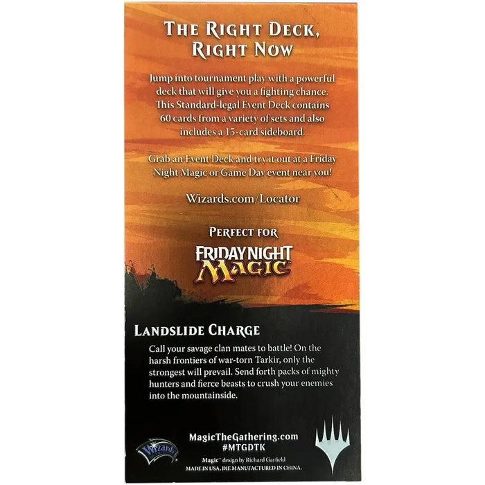 Magic: The Gathering [Dragons of Tarkir] - Landslide Charge Event Deck (Red, Green & Blue)