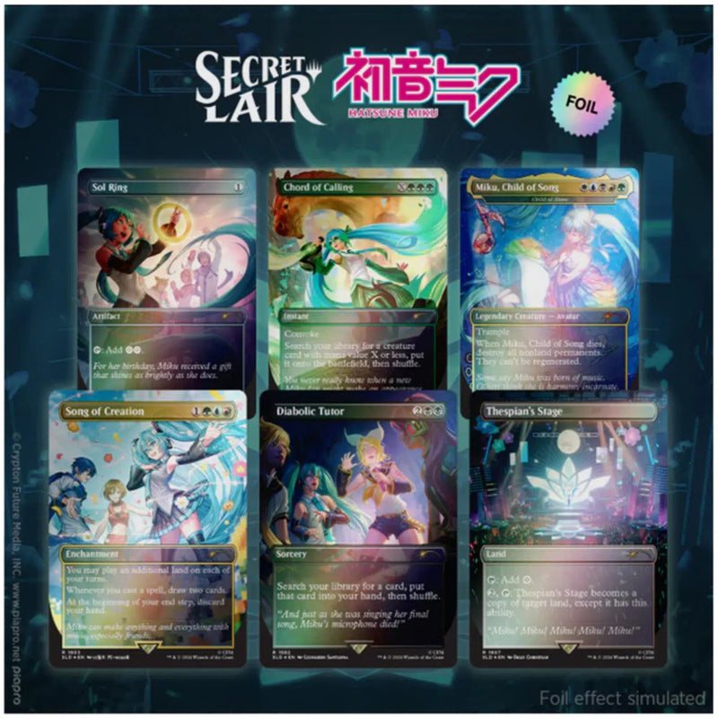 Magic: The Gathering [Secret Lair x Hatsune Miku: Digital Sensation] - Alternative Art Card Set (Rainbow Foil Edition) - Wizards of the Coast - Secret Lair Drop Series