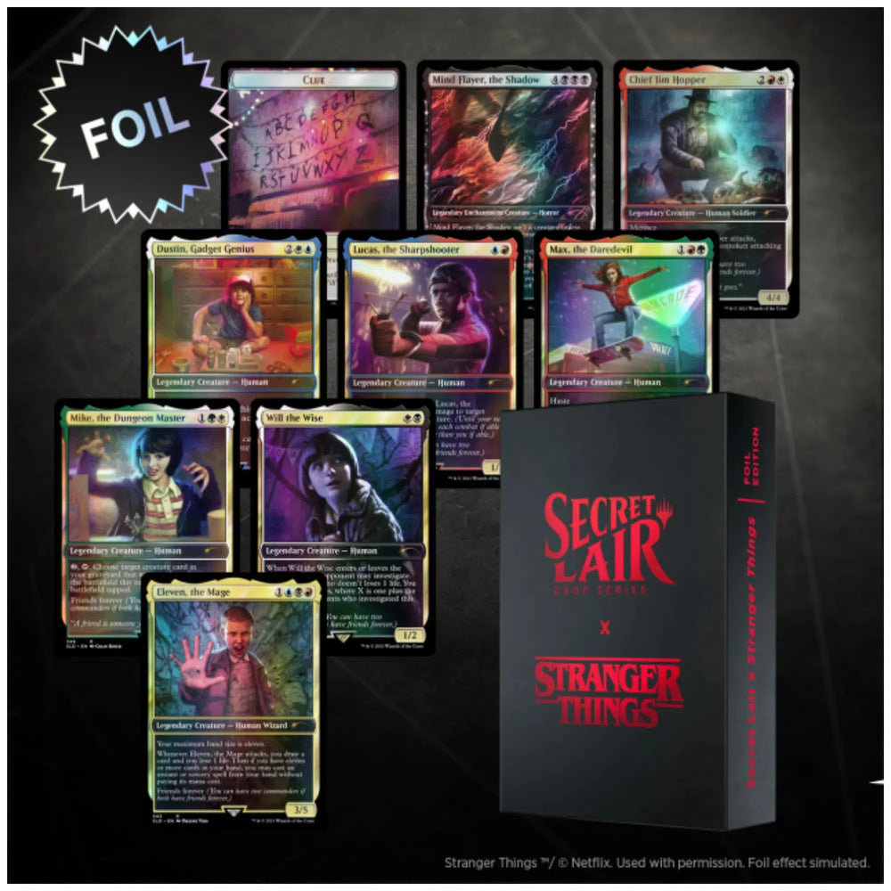 Magic: The Gathering [Secret Lair x Stranger Things] - Alternative Art Card Set (Foil Edition) - Wizards of the Coast - Secret Lair Drop Series