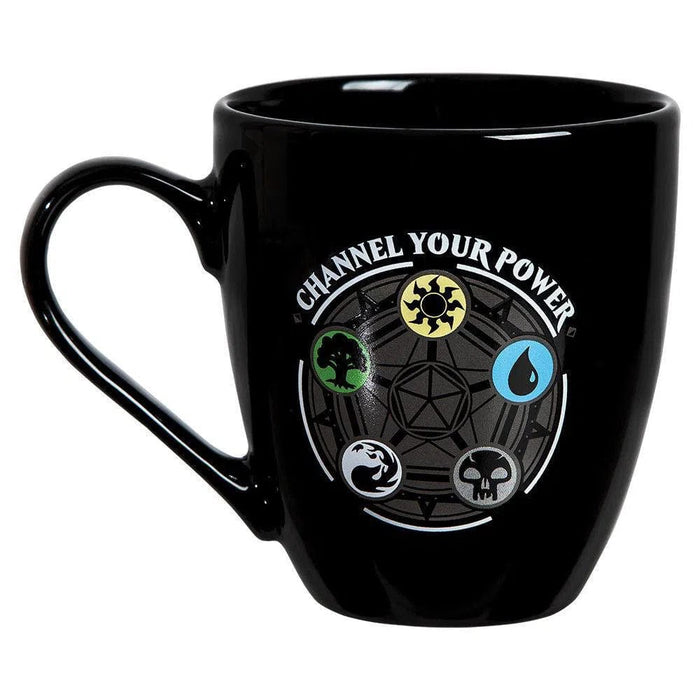 Magic: the Gathering - "Channel Your Power" Planeswalker & Mana Symbols Mug (Ceramic, 16 oz.) - Bioworld