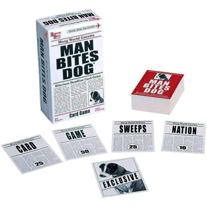 Man Bites Dog - Funny Party Card Game for Family, Adults, and Children (2-6 Players, Ages 8+) - University Games
