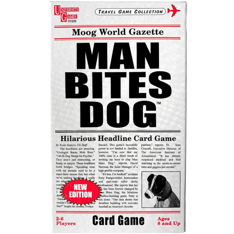 Man Bites Dog - Funny Party Card Game for Family, Adults, and Children (2-6 Players, Ages 8+) - University Games - Image 1