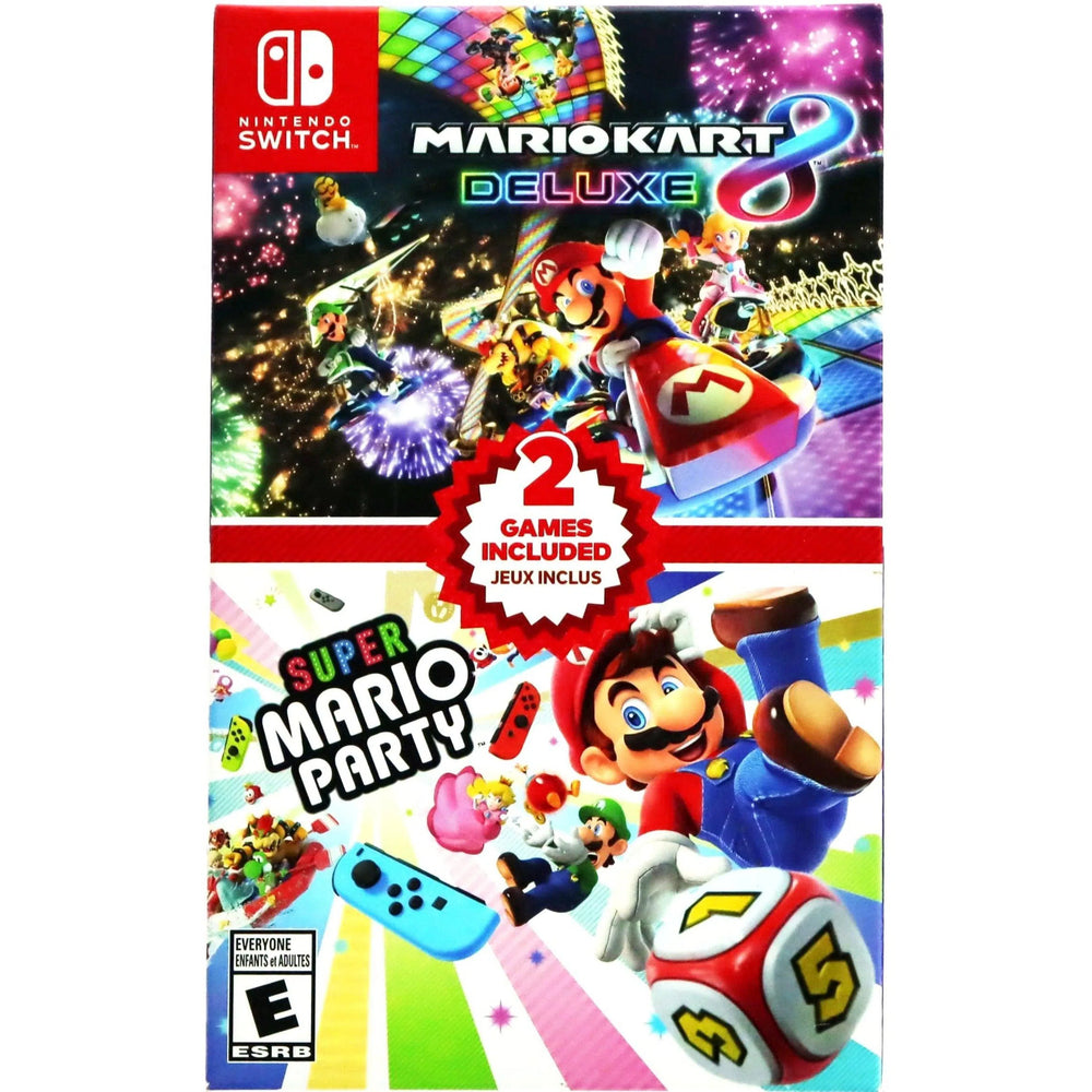 Mario Kart 8 Deluxe + Super Mario Party Double Pack - Nintendo Switch