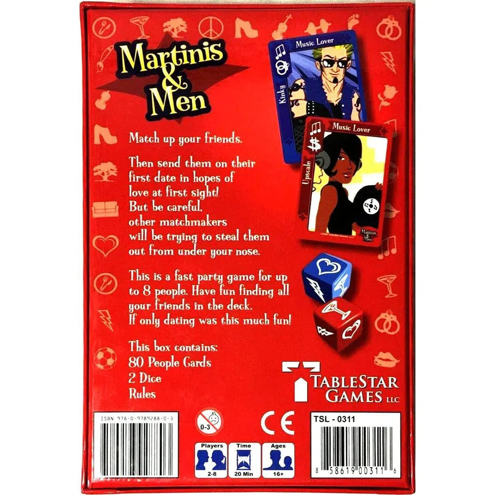 Martinis & Men: The Hip Matchmaking Game - Card Game - TableStar Games