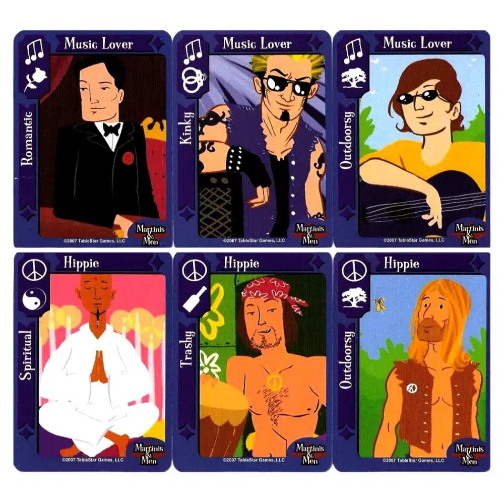 Martinis & Men: The Hip Matchmaking Game - Card Game - TableStar Games