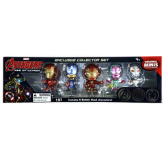 Marvel Avengers: Age of Ultron - Superhero Bobble Head Mini Figures Collector Set - Blip Toys - San Diego Comic-Con 2015 (SDCC) Exclusive
