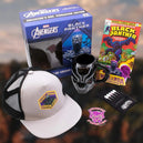 Marvel: Avengers - Black Panther Collector's Gift Box Set (Vibranium Edition) - Culturefly - Molded Mug, Embroidered Patch, Wristband, Patch Hat, Metal Comic Cover Card