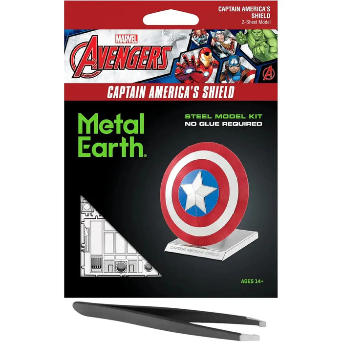 Model Kit Shield Marvel Avengers - Captain America's Shield Kit - Metal Earth — Poggers