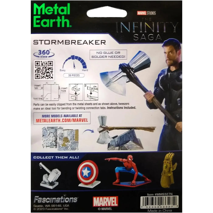 Marvel [Avengers: Endgame] - Stormbreaker Figure Model Kit (Steel, Moderate Difficulty) - Fascinations - Metal Earth Series