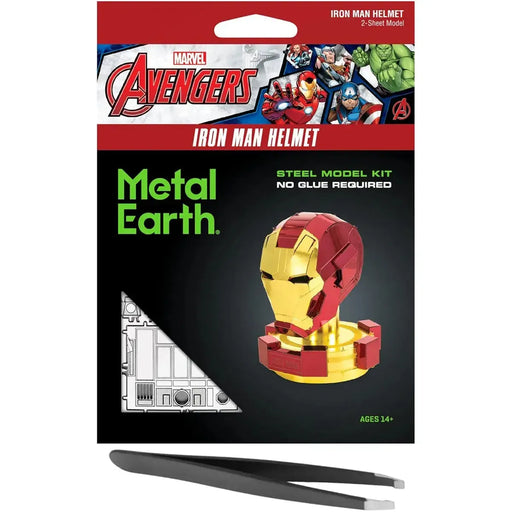 Marvel [Avengers] - Iron Man Helmet Figure Model Kit (Steel, Moderate Difficulty) - Fascinations - Metal Earth Series