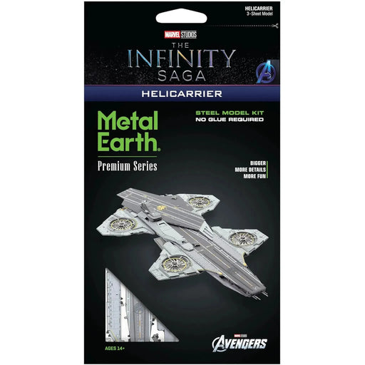 Marvel [Avengers: The Infinity Saga] - Helicarrier Vehicle 3D Figure Model Kit (Steel, Hard Difficulty) - Fascinations - Metal Earth Premium Series - (2024)