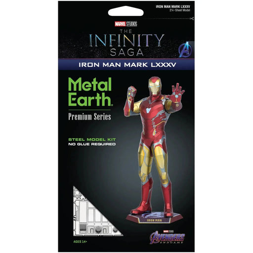 Marvel [Avengers: The Infinity Saga] - Iron Man Mark LXXXV 3D Figure Model Kit (Steel, Easy to Moderate Difficulty) - Fascinations - Metal Earth Premium Series - (2022)