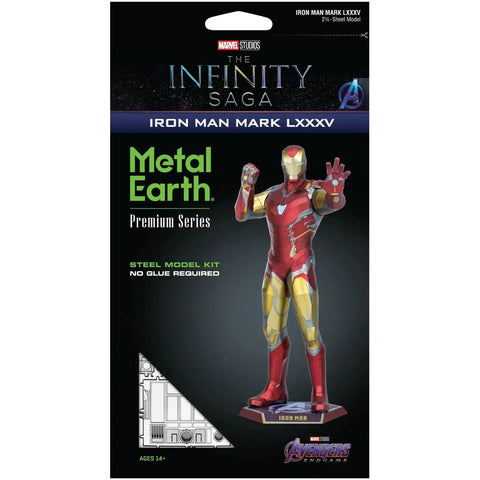 Marvel [Avengers: The Infinity Saga] - Iron Man Mark LXXXV 3D Figure Model Kit (Steel, Easy to Moderate Difficulty) - Fascinations - Metal Earth Premium Series - (2022)