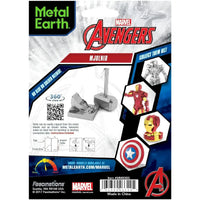 Marvel [Avengers] - Unpainted Mjolnir Model Kit (Steel, Moderate Difficulty) - Fascinations - Metal Earth Series