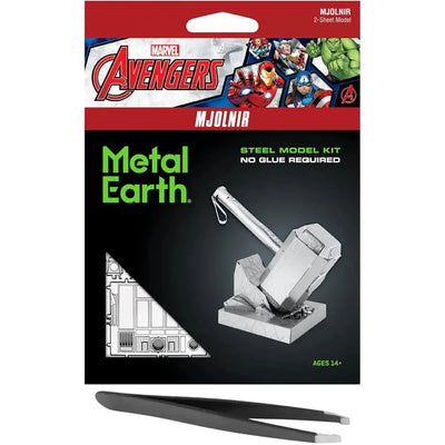 Marvel [Avengers] - Unpainted Mjolnir Model Kit (Steel, Moderate Difficulty) - Fascinations - Metal Earth Series