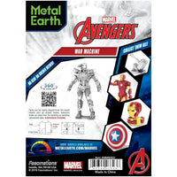 Marvel [Avengers] - Unpainted War Machine Figure Model Kit (Steel, Expert Difficulty) - Fascinations - Metal Earth Series