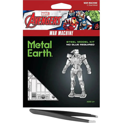 Marvel [Avengers] - Unpainted War Machine Figure Model Kit (Steel, Expert Difficulty) - Fascinations - Metal Earth Series