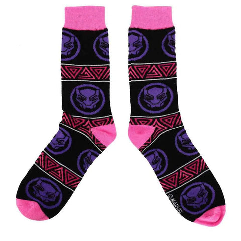 Marvel: Black Panther -  Wakanda Forever Crew Socks (5 Pairs) - Bioworld