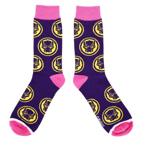 Marvel: Black Panther -  Wakanda Forever Crew Socks (5 Pairs) - Bioworld