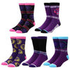 Marvel: Black Panther -  Wakanda Forever Crew Socks (5 Pairs) - Bioworld