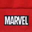 Marvel - Black & White Logo Red Cuff Beanie Hat - Bioworld