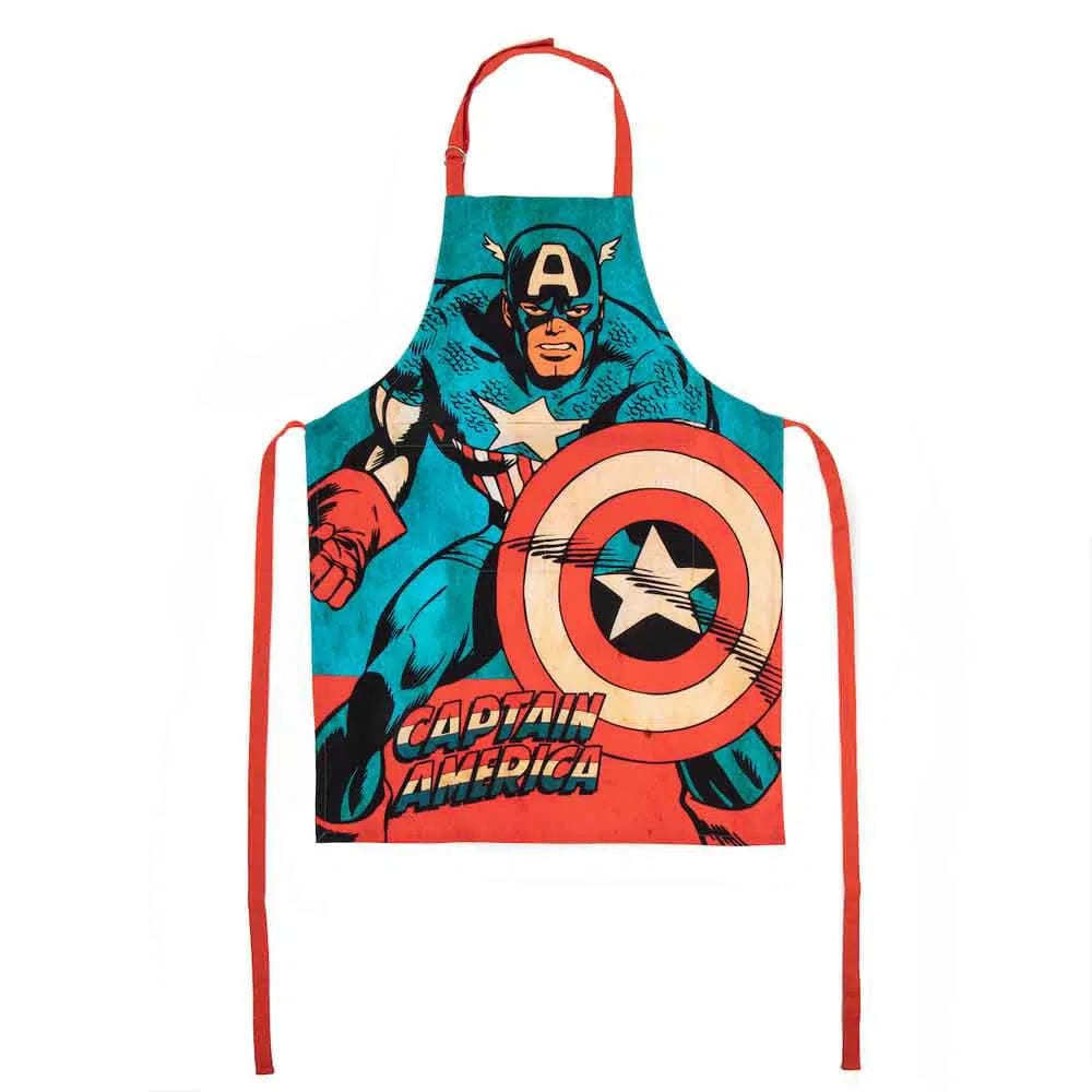 Marvel - Captain America Kitchen Gift Set - Bioworld - Apron, Oven Mitt & Dish Towel