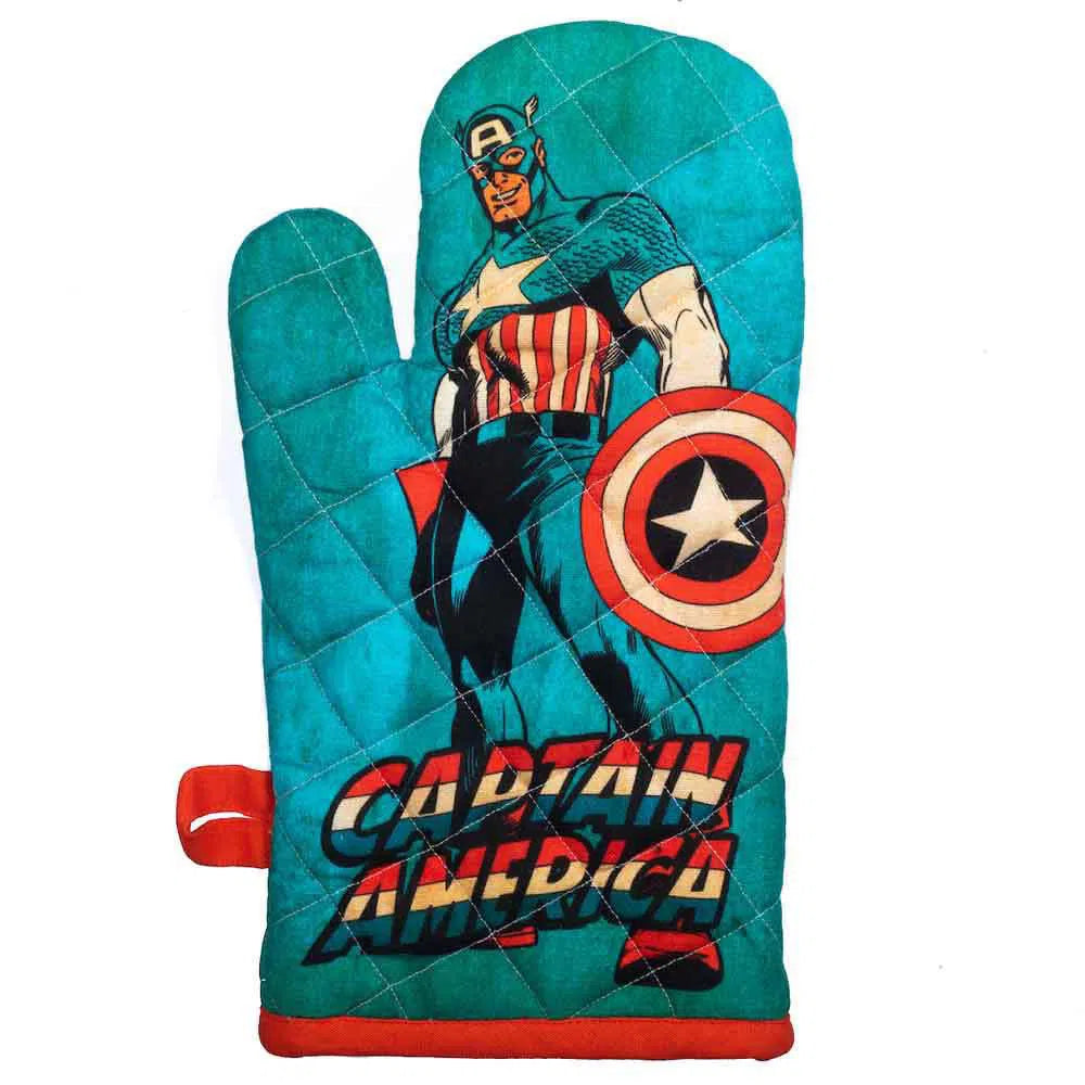 Marvel - Captain America Kitchen Gift Set - Bioworld - Apron, Oven Mitt & Towel