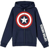 Marvel - Captain America Shield Logo Zip-Up Hoodie - Bioworld