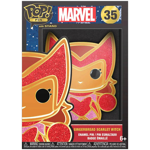 Marvel - Christmas Gingerbread Scarlet Witch Pin Badge with Stand (Enamel) - Funko - Pop! Pin Series (35)