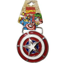 Marvel Comics [Captain America] - Captain America Shield Belt Buckle (3" x 3", Metal) - Jewel M
