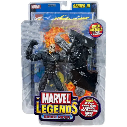 Marvel Comics - Ghost Rider (Johnny Blaze) Action Figure (6.5") - Toy Biz - Marvel Legends Series III - (2002)