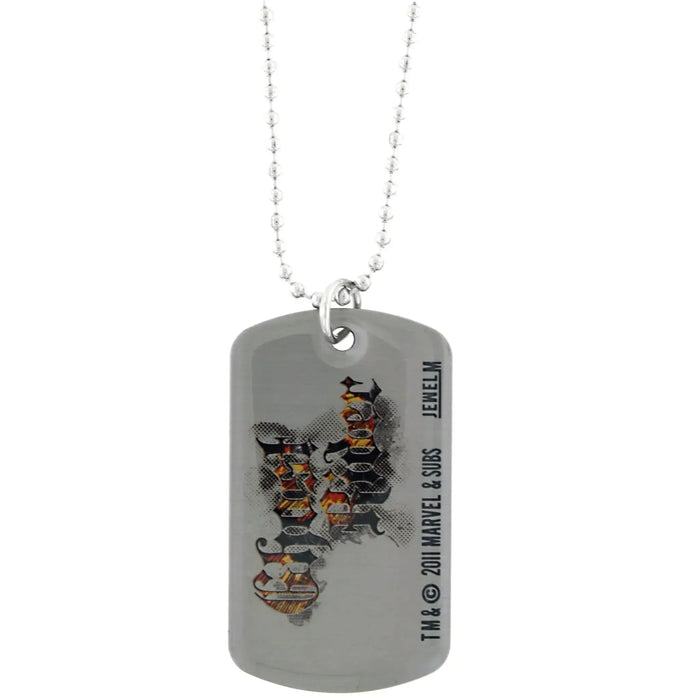 Marvel Comics [Ghost Rider] - Skull Dog Tag Necklace - Jewel M - (2024)
