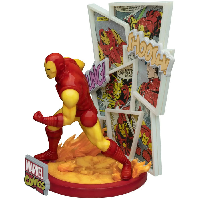 Marvel Comics - Iron Man Statue Figure (6", PVC) - Beast Kingdom - D-Stage Series (DS-085), PX Previews Exclusive Edition, Marvel 60th Anniversary Edition - (2022)