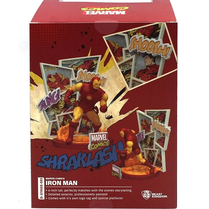 Marvel Comics - Iron Man Statue Figure (6", PVC) - Beast Kingdom - D-Stage Series (DS-085), PX Previews Exclusive Edition, Marvel 60th Anniversary Edition - (2022)
