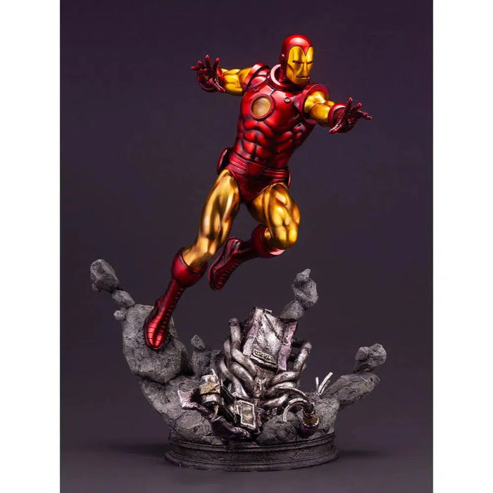 Marvel Comics - Retro Iron Man Statue Figure (1:6 Scale) - Kotobukiya - Fine Art Statue Series