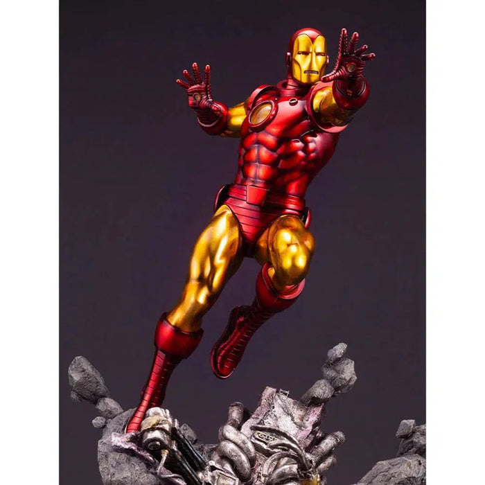 Marvel Comics - Retro Iron Man Statue Figure (1:6 Scale) - Kotobukiya - Fine Art Statue Series