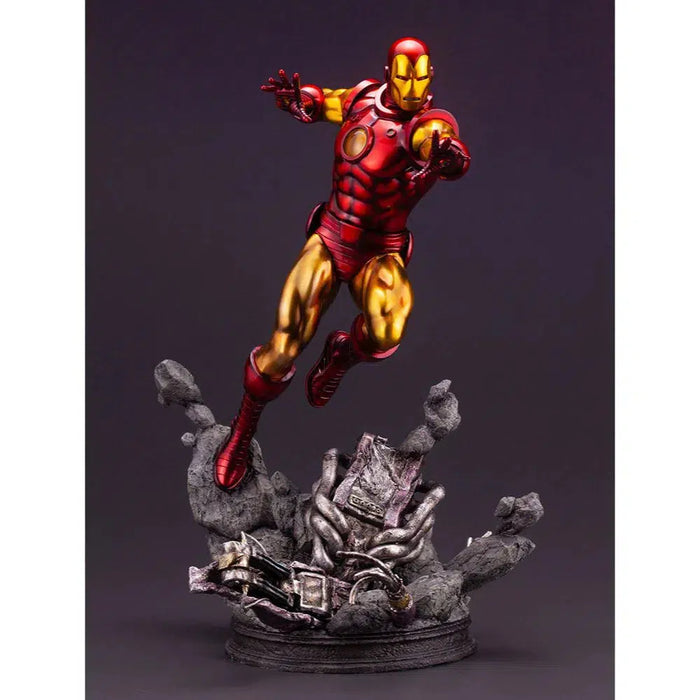Marvel Comics - Retro Iron Man Statue Figure (1:6 Scale) - Kotobukiya - Fine Art Statue Series