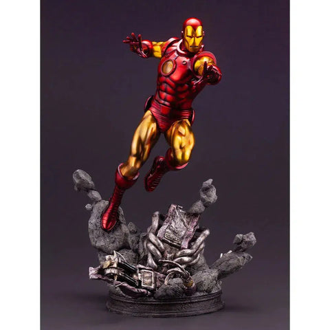 Marvel Comics - Retro Iron Man Statue Figure (1:6 Scale) - Kotobukiya - Fine Art Statue Series