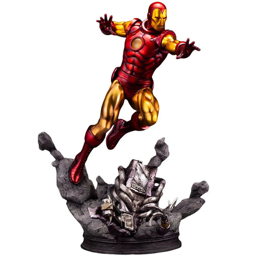 Marvel Comics - Retro Iron Man Statue Figure (1:6 Scale) - Kotobukiya - Fine Art Statue Series
